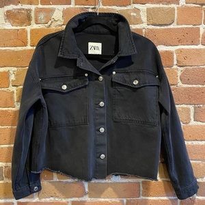Zara Black Denim Jacket